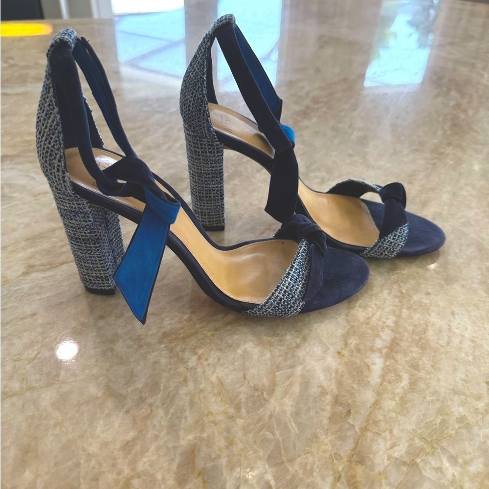 Alexandre Birman Blue Heeled Sandals with Elegant Design